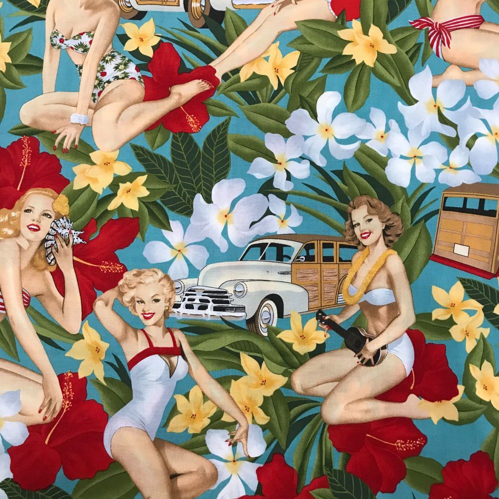Aloha Girls - Alexander Henry Fabric 
