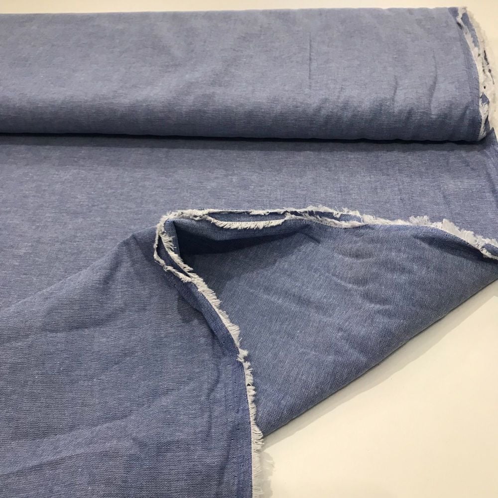 Linen - Light Blue Shirting Chambray