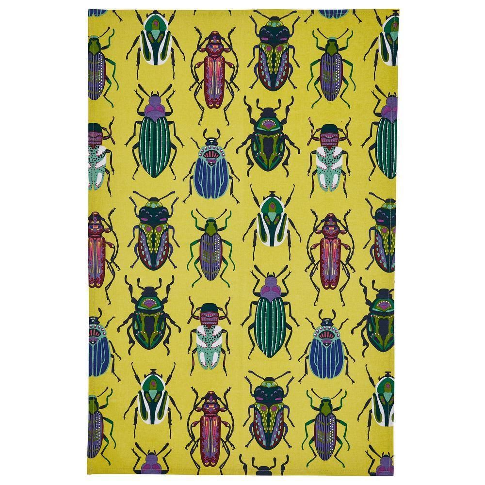 Cotton Tea Towel -  Beetle