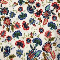 Organic Jersey- Stitched Flowers