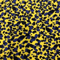 Tencel Jersey  - Animal print- Yellow & Blue