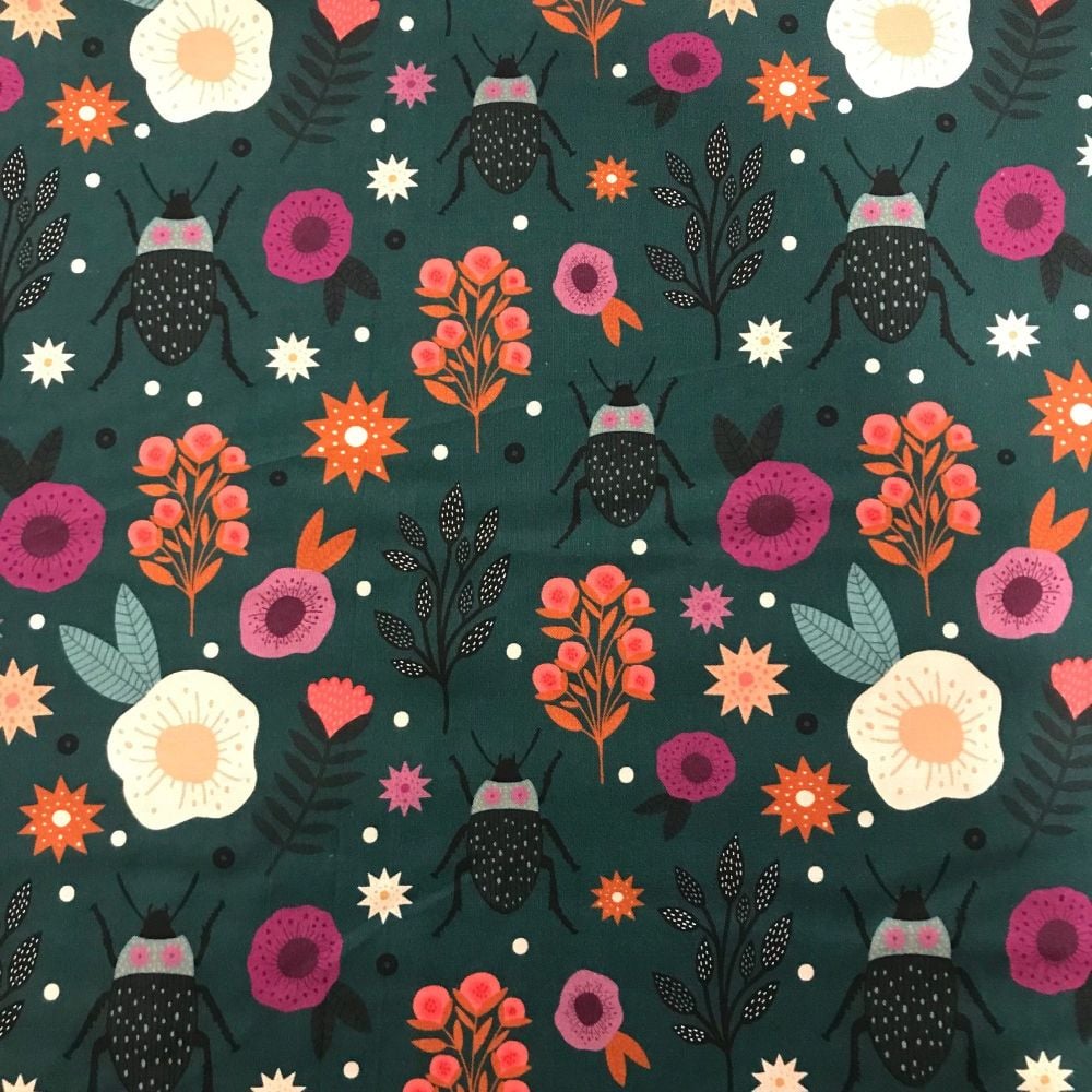 Night and Day-  Dark Teal - Cotton Fabric by Dashwood