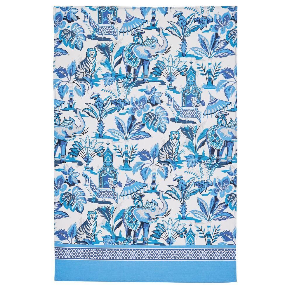 Cotton Tea Towel -  India Blue