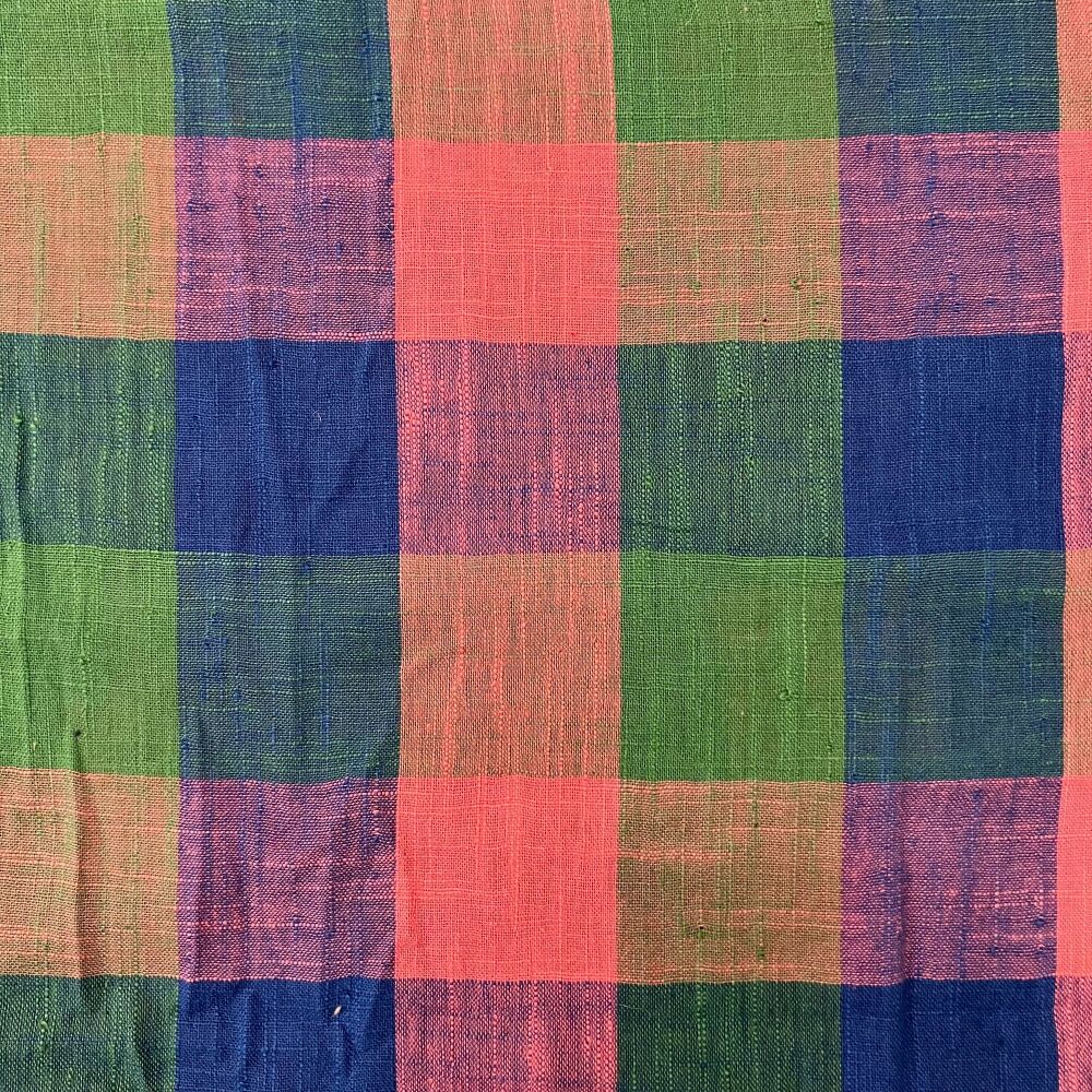 Indian Hand Woven Cotton - Multi Check