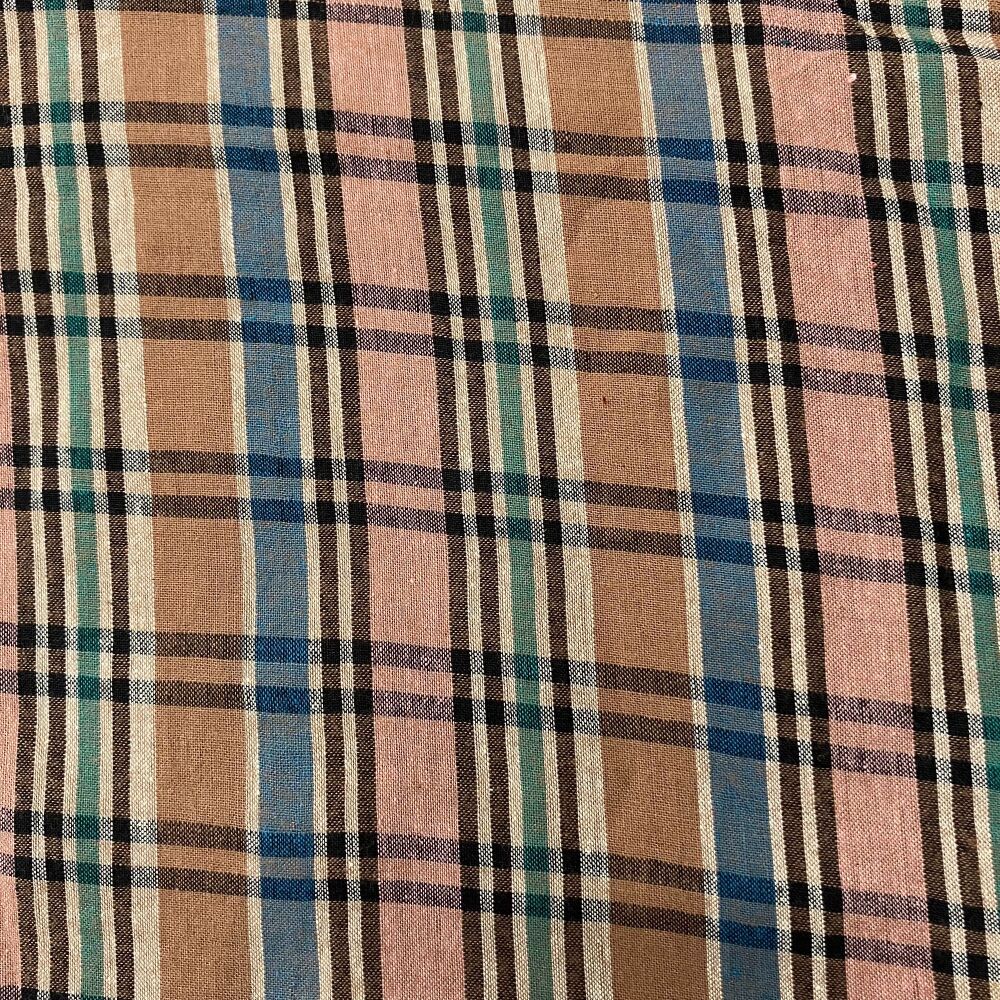 Indian Hand Woven Cotton - Plaid Check
