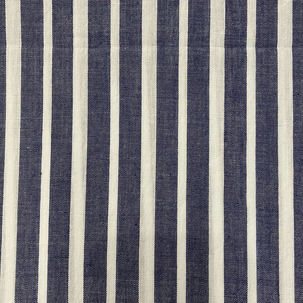 Indian Hand Woven Cotton - Blue Stripe