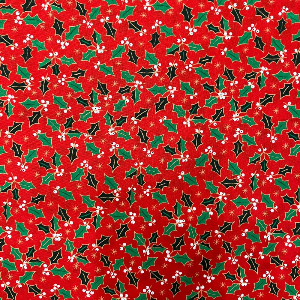 Christmas Fabric - Holly