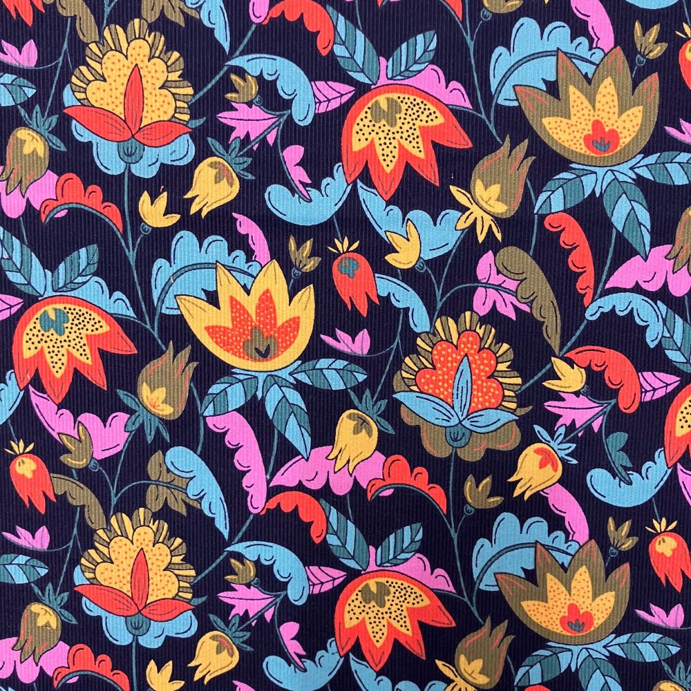 Needle Cord - Floral