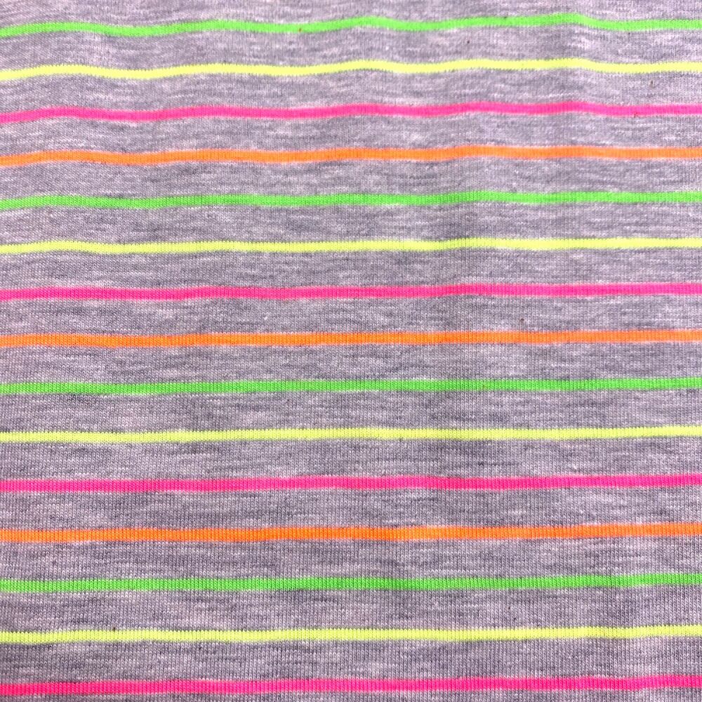 Cotton Jersey - Neon stripe