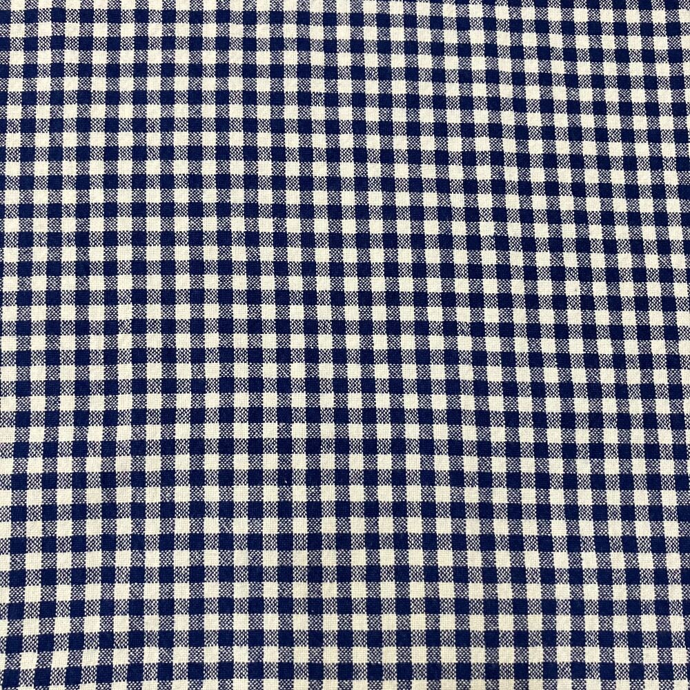 Organic Gingham - Navy Blue