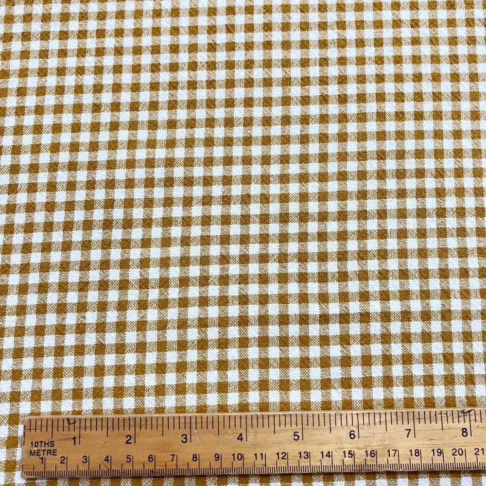 Organic Gingham - Mustard