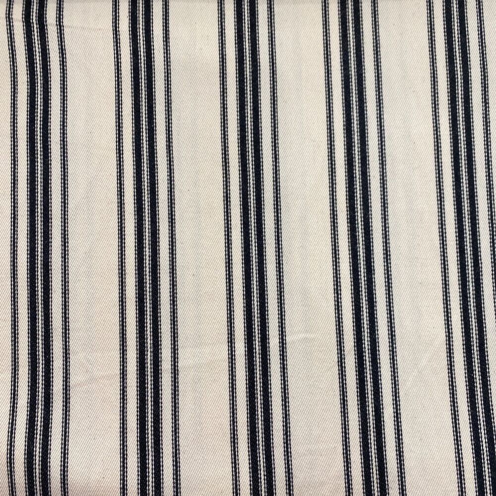 Cotton Ticking - Black Wide