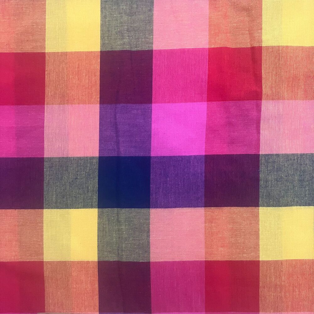 Indian Yarn Dyed Cotton - Multi Check