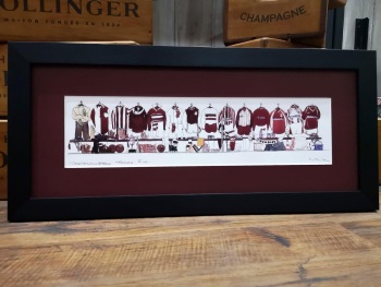 COBBLERS SHIRT  PRINT in 20x8 BLACK FRAME WITH GLASS LENS - AVAILABLE INSTORE
