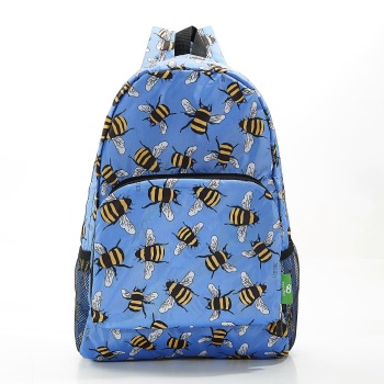 FOLDABLE BACK PACK - B28 BLUE BEES
