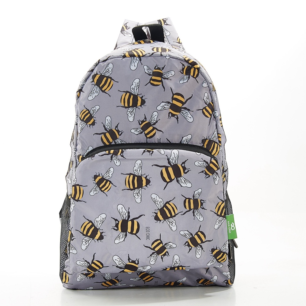 FOLDABLE BACK PACK - B28 GREY BEES
