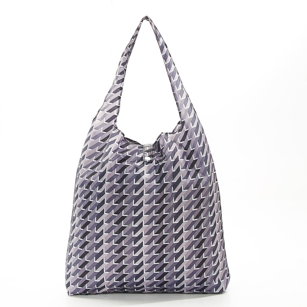 FOLDAWAY SHOPPER - A23 GREY GEOMETRIC