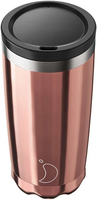 CHILLY'S COFFEE CUP 500ML CHROME ROSE GOLD
