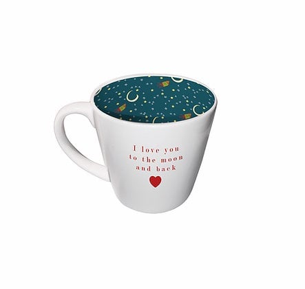 INSIDE OUT MUG - LOVE YOU TO THE MOON AND BACK (ISO110)