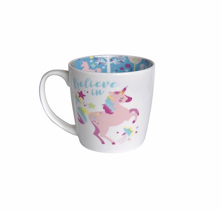 INSIDE OUT MUG - BELIEVE IN UNICORNS (ISO145)