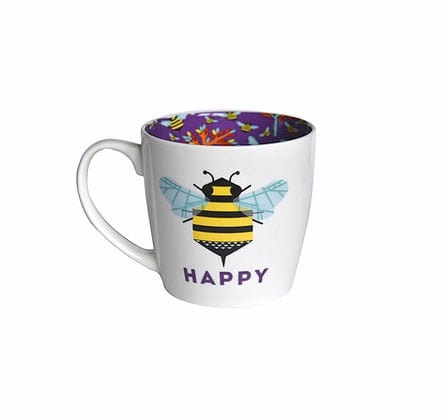 INSIDE OUT MUG - BEE HAPPY (ISO146)