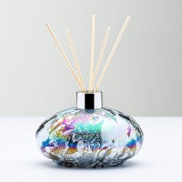  REED DIFFUSER BOTTLE - OVAL PASTEL SILVER