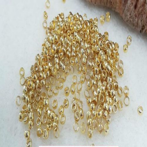 100 Gold Crimp Beads
