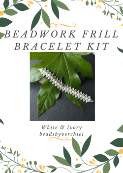 White & Cream Beadwork Bracelet Kit
