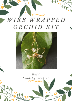 Wire Wrapped Orchid Kit - GOLD