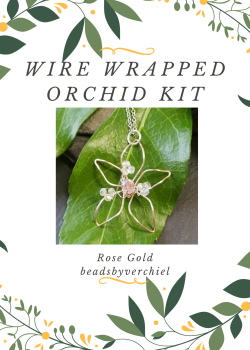 Wire Wrapped Orchid Kit - Rose Gold