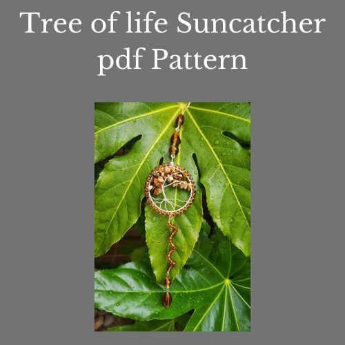 DIGITAL PDF PATTERN - WIREWORK TREE OF LIFE SUNCATCHER