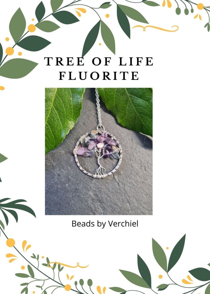 Fluorite Tree of Life Jewellery Making Kit