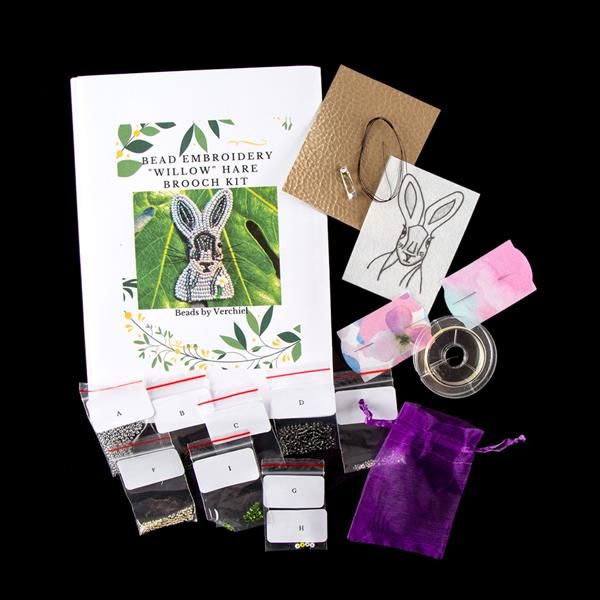 Bead embroidery Hare "Willow" Kit