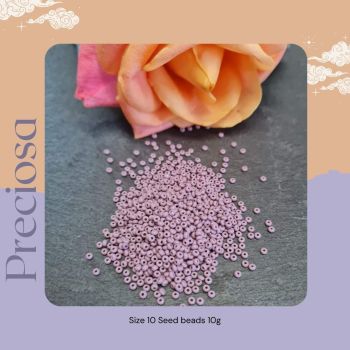 Preciosa Czech size 10 seed beads  - Opaque Mauve