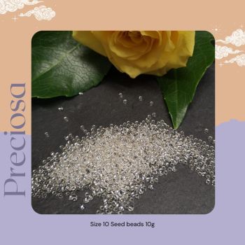 Preciosa Czech size 10 seed beads  - Silver Lined