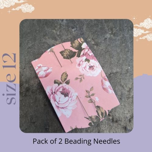 Pack of 2 Beadalon beading needles size 12