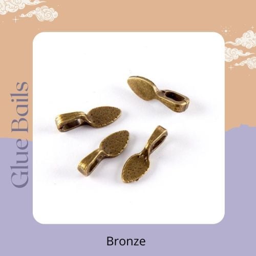 Pack of 4 Glue bails - bronze colour