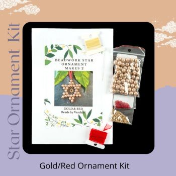 Star Ornament Kit - Gold/Red