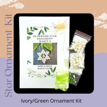 Star Ornament Kit - Ivory/Green