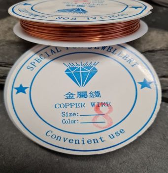  .8mm bare copper wire 3 Metres