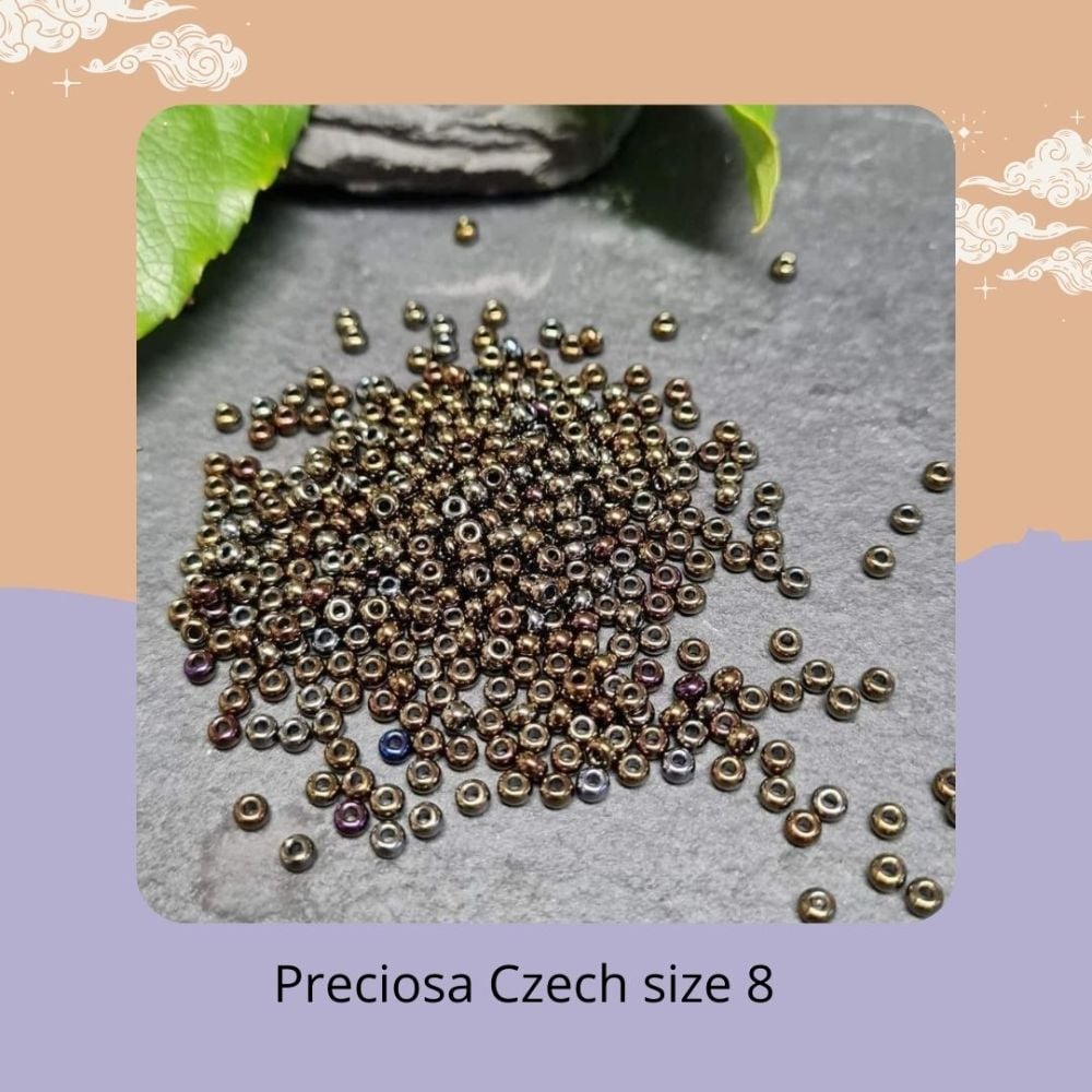 Size 8 Czech Seed beads