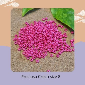 10g Czech size 8 Terra Intensive Pink