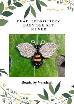Bead embroidery Mini Bee Kit SILVER
