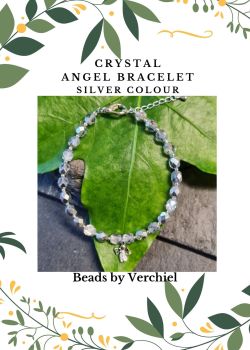 Silver Crystal angel Bracelet kit 