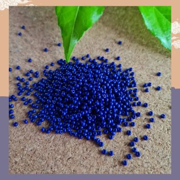 Preciosa Czech size 10 seed beads  -Opaque Royal Blue