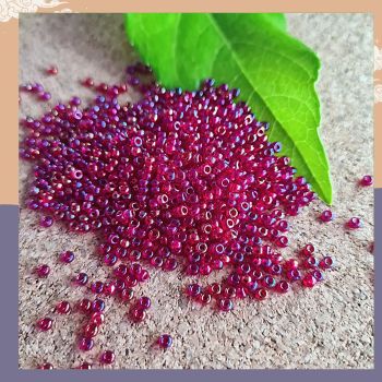 Preciosa Czech size 10 seed beads  -Red Ab