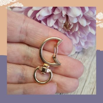 Rose Gold Half Moon Bag Clip