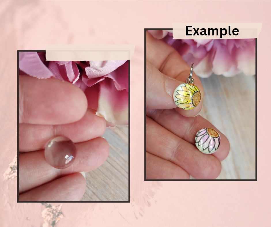 12mm Clear Glass dome for crafting projects