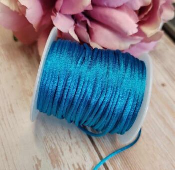 1 Metre Turquoise blue Rattail 1.5mm thick