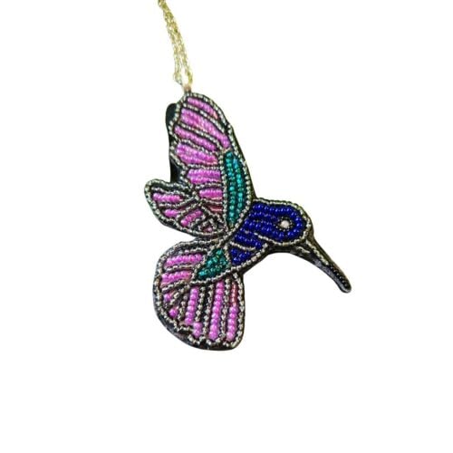 <!001->Bead embroidery Harmony Hummingbird Pendant/Brooch  kit